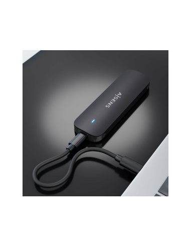 AISENS ASM2-024B caja para disco duro externo Caja externa para unidad de estado sólido (SSD) Negro
