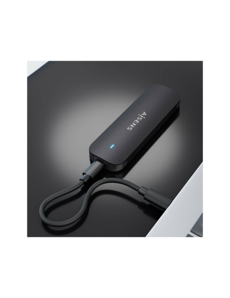 AISENS ASM2-024B caja para disco duro externo Caja externa para unidad de estado sólido (SSD) Negro