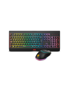 Krom KABALA teclado Ratón incluido Juego RF inalámbrico QWERTY Español Negro