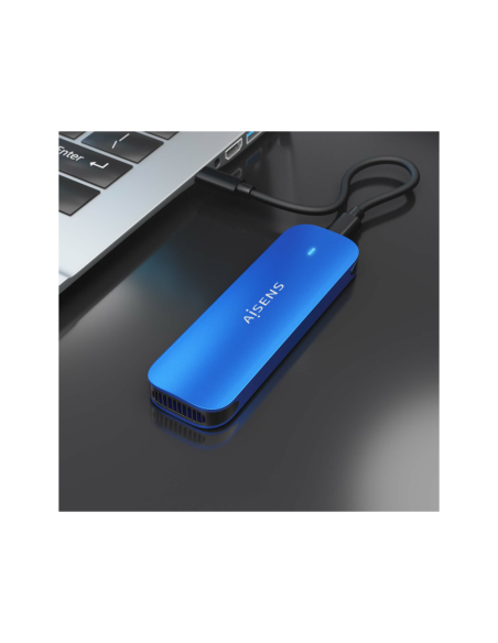 AISENS ASM2-026BLU caja para disco duro externo Caja externa para unidad de estado sólido (SSD) Azul M.2