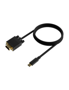 AISENS Cable Conversor USB-C a VGA, USB-C/M-HDB15/M, Negro, 0.8M 2