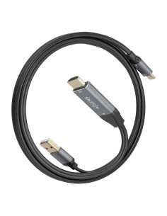 AISENS A109-0871 adaptador de cable de vídeo 1,8 m HDMI + USB USB Tipo C 2