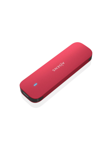 AISENS ASM2-027RED caja para disco duro externo Caja externa para unidad de estado sólido (SSD) Rojo M.2