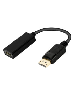 Ewent EC1456 adaptador de cable de vídeo 0,15 m DisplayPort HDMI tipo A (Estándar) Negro