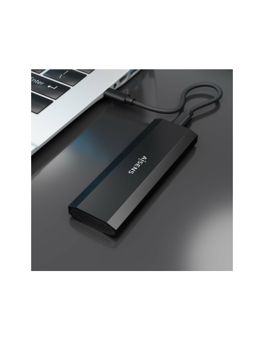 AISENS ASM2-028B caja para disco duro externo Caja externa para unidad de estado sólido (SSD) Negro