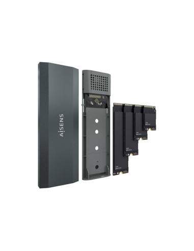 AISENS ASM2-029GR caja para disco duro externo Caja externa para unidad de estado sólido (SSD)