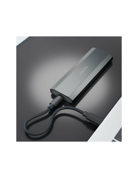 AISENS ASM2-029GR caja para disco duro externo Caja externa para unidad de estado sólido (SSD)