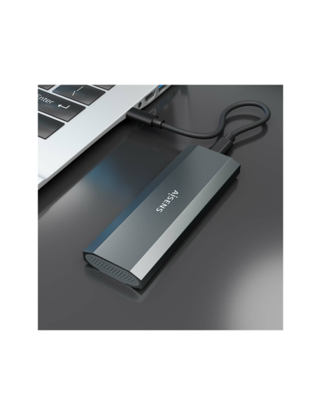 AISENS ASM2-029GR caja para disco duro externo Caja externa para unidad de estado sólido (SSD)