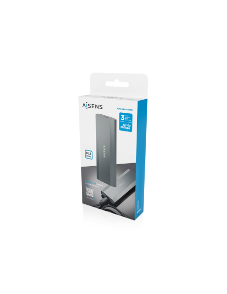 AISENS ASM2-029GR caja para disco duro externo Caja externa para unidad de estado sólido (SSD)