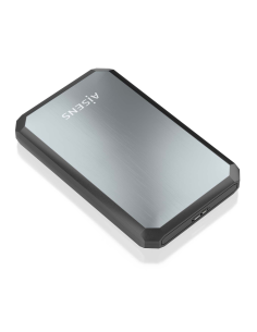 AISENS ASE-2529B caja para disco duro externo Carcasa de disco duro/SSD Negro, Gris 2.5"