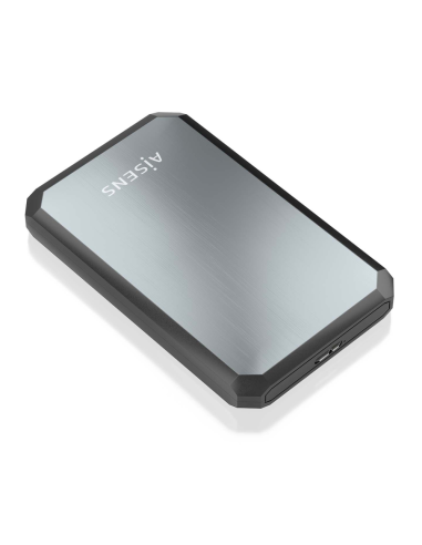 AISENS ASE-2529B caja para disco duro externo Carcasa de disco duro/SSD Negro, Gris 2.5"