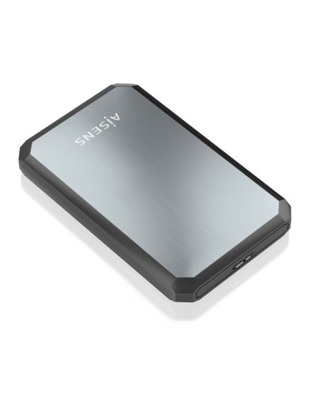 AISENS ASE-2529B caja para disco duro externo Carcasa de disco duro/SSD Negro, Gris 2.5"