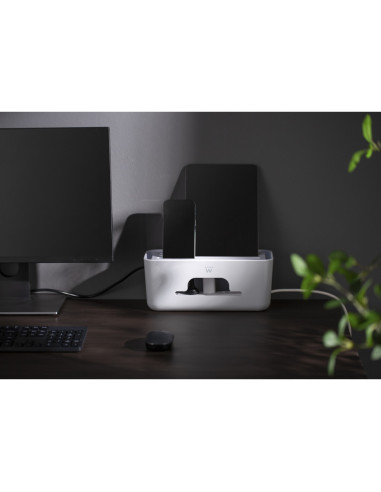 Ewent EW1569 organizador de cables Universal Caja de cables Blanco 1 pieza(s)