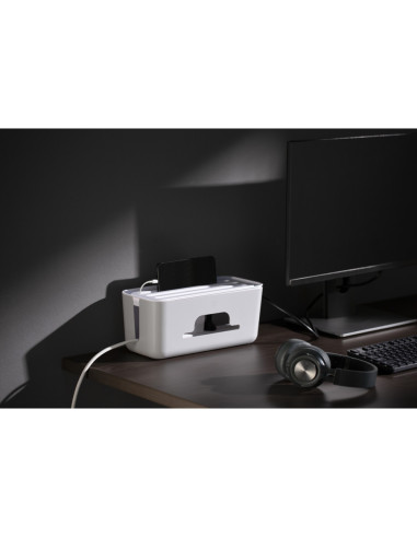 Ewent EW1569 organizador de cables Universal Caja de cables Blanco 1 pieza(s)