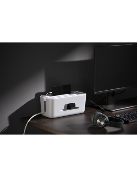 Ewent EW1569 organizador de cables Universal Caja de cables Blanco 1 pieza(s)