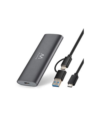 Ewent EW7060 caja para disco duro externo Caja externa para unidad de estado sólido (SSD) Gris Oscuro