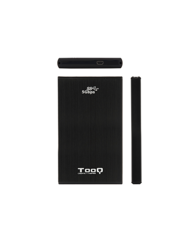 TooQ TQE-2522B caja para disco duro externo Caja de disco duro (HDD) Negro 2.5"