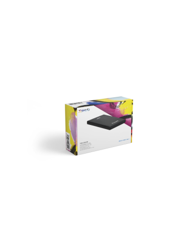 TooQ TQE-2522B caja para disco duro externo Caja de disco duro (HDD) Negro 2.5"