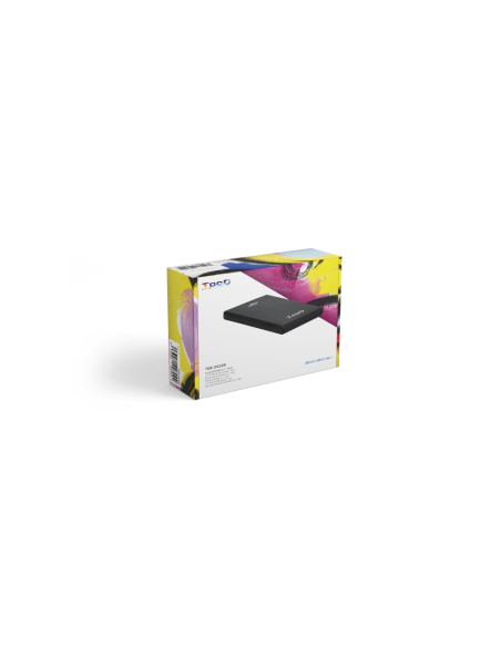 TooQ TQE-2522B caja para disco duro externo Caja de disco duro (HDD) Negro 2.5"