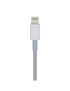 AISENS Cable USB 2.0 USB-? A Lightning PD 2A, Lightning/M-USB-?/M, Blanco, 1.0m 2