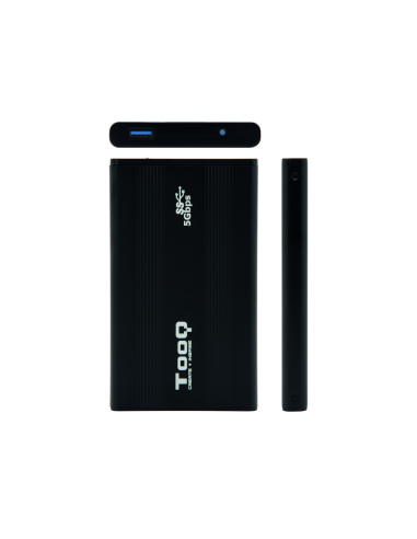 TooQ TQE-2524B caja para disco duro externo Caja de disco duro (HDD) Negro 2.5"