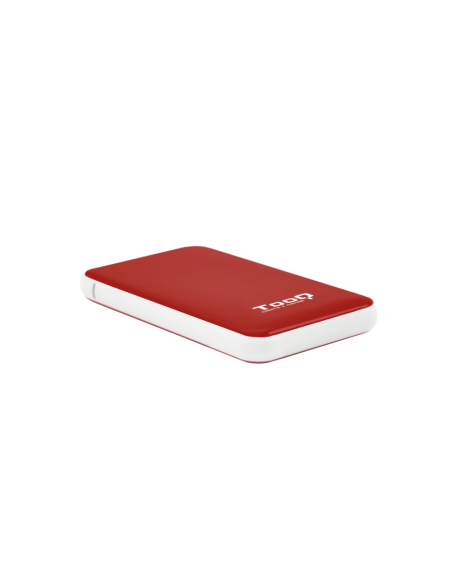 TooQ TQE-2528R caja para disco duro externo Caja externa para unidad de estado sólido (SSD) Rojo 2.5"