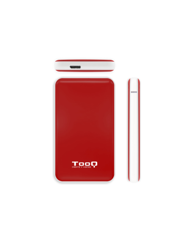 TooQ TQE-2528R caja para disco duro externo Caja externa para unidad de estado sólido (SSD) Rojo 2.5"