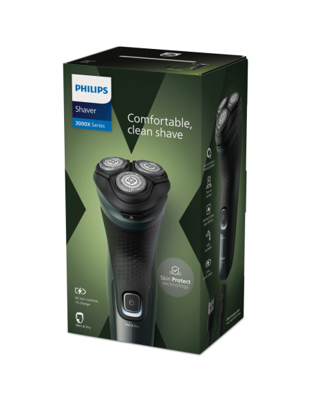 Philips Shaver 3000X Series X3052/00 Afeitadora eléctrica en seco y en húmedo