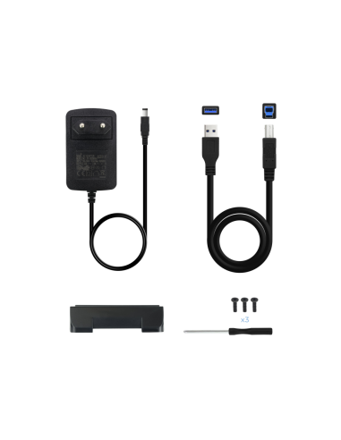 TooQ TQE-3527B caja para disco duro externo Caja de disco duro (HDD) Negro 3.5"