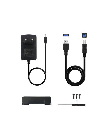 TooQ TQE-3527B caja para disco duro externo Caja de disco duro (HDD) Negro 3.5"