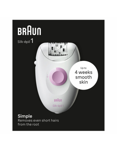 Braun Silk-épil 1 1-000 20 pinzas Rosa, Blanco