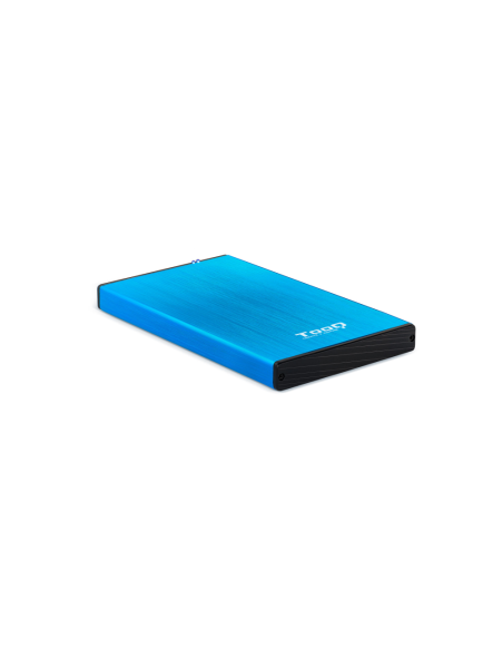 TooQ TQE-2527BL caja para disco duro externo Caja de disco duro (HDD) Negro, Azul 2.5"