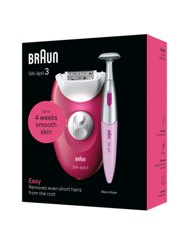 Braun Silk-épil 3 3-202 20 pinzas Fruta del bosque