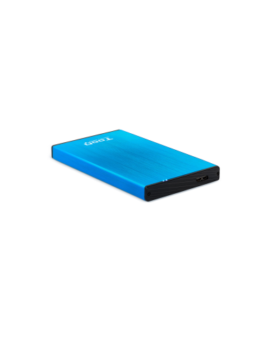 TooQ TQE-2527BL caja para disco duro externo Caja de disco duro (HDD) Negro, Azul 2.5"