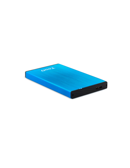 TooQ TQE-2527BL caja para disco duro externo Caja de disco duro (HDD) Negro, Azul 2.5"