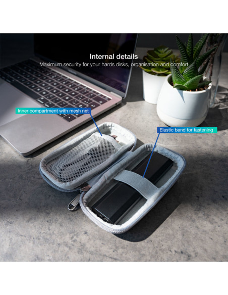 TooQ Estuche Protector para Caja Externa M2, Gris