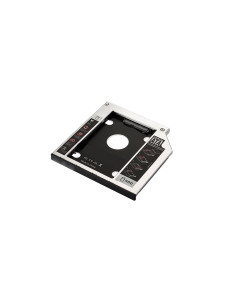 Ewent EW7003 funda para disco duro externo Acrilonitrilo butadieno estireno (ABS), Aluminio Negro, Blanco