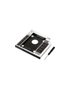 Ewent EW7003 funda para disco duro externo Acrilonitrilo butadieno estireno (ABS), Aluminio Negro, Blanco 2