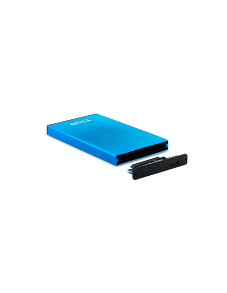 TooQ TQE-2527BL caja para disco duro externo Caja de disco duro (HDD) Negro, Azul 2.5"