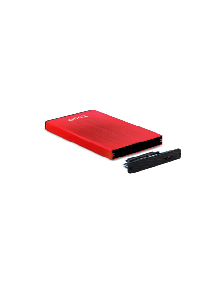 TooQ TQE-2527R caja para disco duro externo Caja de disco duro (HDD) Negro, Rojo 2.5"