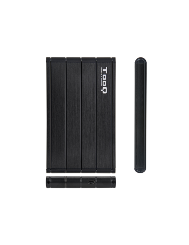 TooQ TQE-2530B caja para disco duro externo Caja de disco duro (HDD) Negro 2.5"