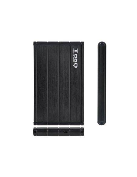 TooQ TQE-2530B caja para disco duro externo Caja de disco duro (HDD) Negro 2.5"