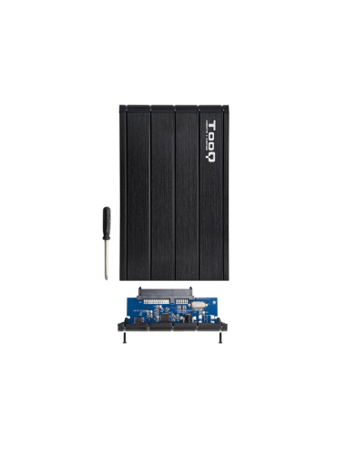 TooQ TQE-2530B caja para disco duro externo Caja de disco duro (HDD) Negro 2.5"