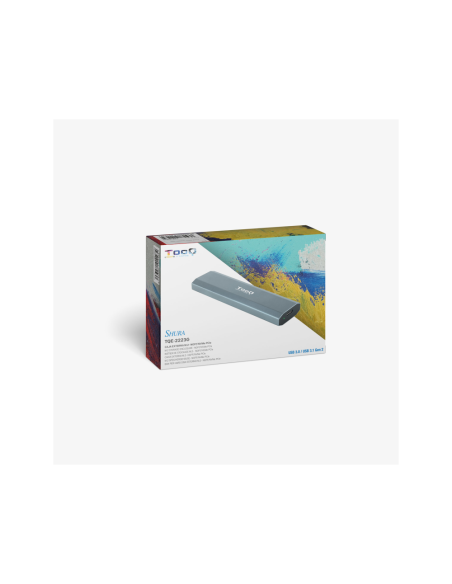 TooQ Shura Caja externa para unidad de estado sólido (SSD) Gris M.2