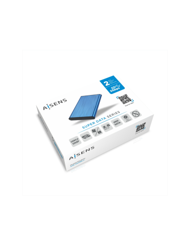AISENS Caja Externa 2,5" ASE-2525BLU 9.5mm SATA a USB 3.0/USB3.1 Gen1, Azul
