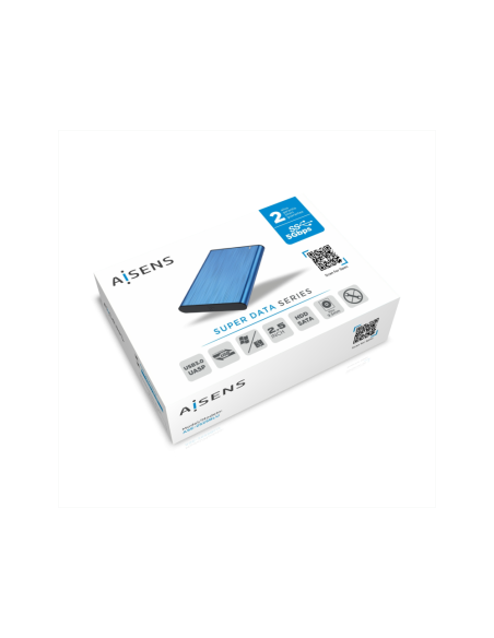 AISENS Caja Externa 2,5" ASE-2525BLU 9.5mm SATA a USB 3.0/USB3.1 Gen1, Azul