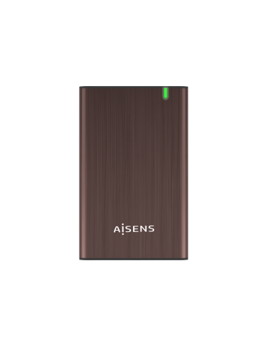 AISENS Caja Externa 2.5" ASE-2525BWN 9.5 mm SATA A USB 3.0/USB 3.1 Gen1, Marron