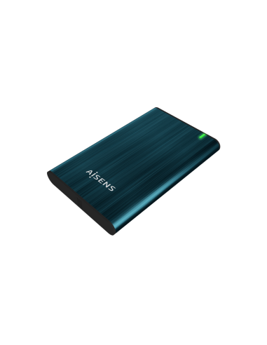 AISENS Caja Externa 2.5" ASE-2525PB 9.5 mm SATA A USB 3.0/USB 3.1 Gen1, Azul Pacifico