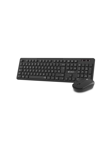 SUBBLIM Teclado Ergonómico y ratón Combo Business Slim Silencioso Inalámbrico 2.4G