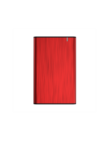AISENS Caja Externa 2,5" ASE-2525RED 9.5mm SATA a USB 3.0/USB3.1 Gen1, Rojo